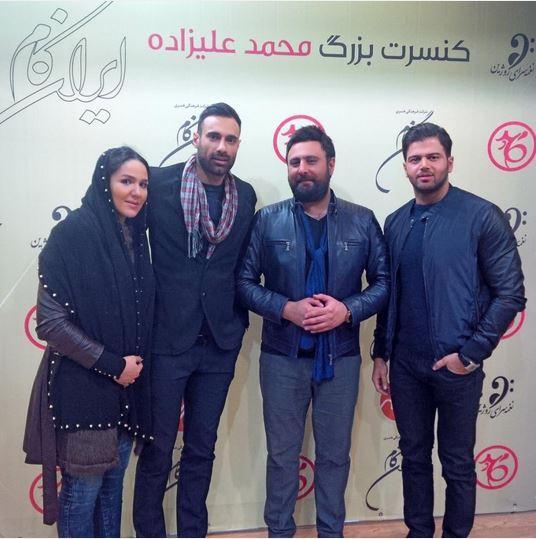 عادل غلامی و همسرش در کنسرت محمد علیزاده