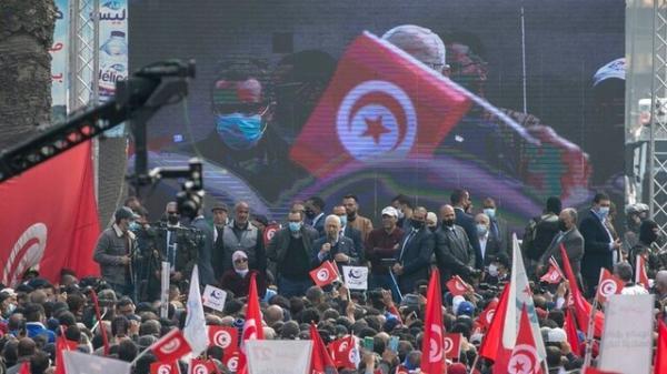 جنبش النهضه تونس خواستار حضور پرشور در تظاهرات 14 ژانویه شد